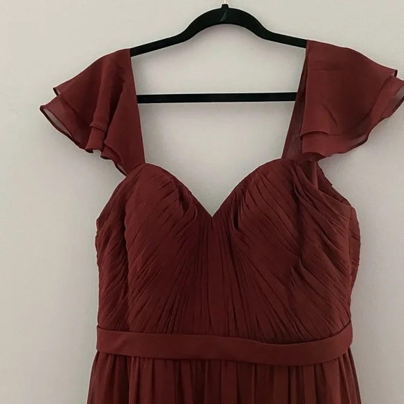 Azazie Razia Dress | Cabernet - Picture 7 of 7